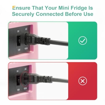 CROWNFUL Mini Fridge 4L Portable Cooler Warmer Pink