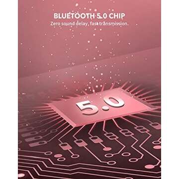 HROEENOI Active Noise Cancelling Wireless Bluetooth Over-Ear Headphones, Memory Foam Ear Cups, Quick Charge for 40H Playtime, Ideal for Travel, Home Office, Gym Workouts -Pink