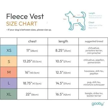 Cozy Gooby Fleece Dog Vest for Small Dogs - Pumpkin