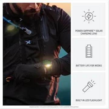 Garmin fēnix® 8 – 51 mm, Solar, Sapphire, Premium Multisport GPS Smartwatch, Long-Lasting Battery Life, Dive-Rated, Built-in LED Flashlight, Carbon Gray DLC Titanium with Pebble Gray Band