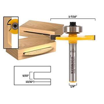 YONICO Router Bits Biscuit Cutter Joint Slot #10 1/4-Inch Shank for Strong Joints