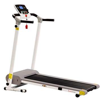 Sunny Health & Fitness SF-T7610 Electric Walking Folding Treadmill for Home Gym