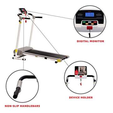 Sunny Health SF-T7610 Electric Walking Treadmill Foldable