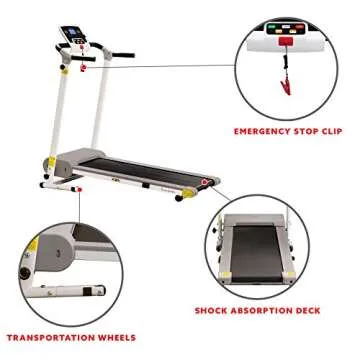 Sunny Health SF-T7610 Electric Walking Treadmill Foldable