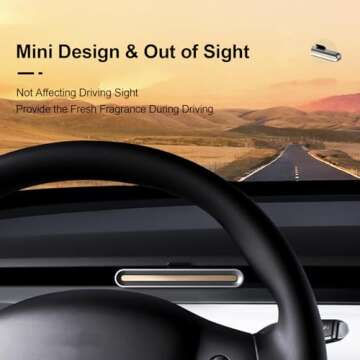 COSLAKE Car Air Freshener in Vent for Tesla Model Y/3 Accessories, Air Fragrance Diffuser Set Includes 6 Long-Lasting Fragrance Sticks + 2 DIY Stick