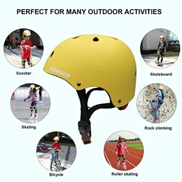 CELOID Kids Bike Helmet - Safe & Stylish for Ages 5-9