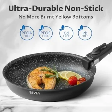 BEZIA 10-Piece Induction Cookware Set - Nonstick