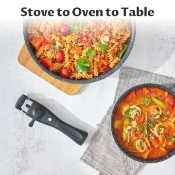 BEZIA 10-Piece Induction Cookware Set - Nonstick