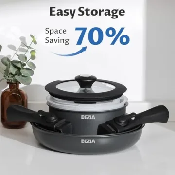 BEZIA 10-Piece Induction Cookware Set - Nonstick