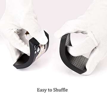 EAY Diamond Waterproof Black Playing Cards, Poker Cards, Deck of Cards (Black)