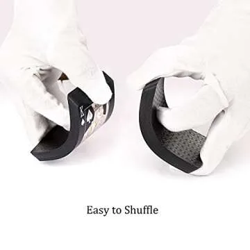 EAY Diamond Waterproof Black Playing Cards, Poker Cards, Deck of Cards (Black)