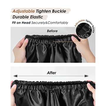 Long Satin Bonnet for Sleeping - Premium Quality Hair Care