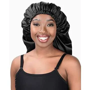 Long Satin Bonnet for Sleeping - Premium Quality Hair Care