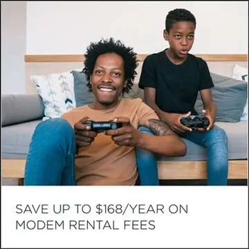 Motorola MG7550 - Modem with Built in WiFi | Approved for Comcast Xfinity, Cox | For Plans Up to 300 Mbps | DOCSIS 3.0 + AC1900 WiFi Router | Power Boost Enabled