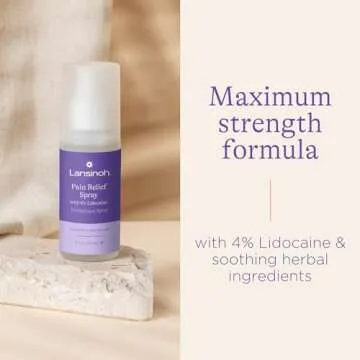 Lansinoh 4% Lidocaine Perineal Spray for Pain Relief