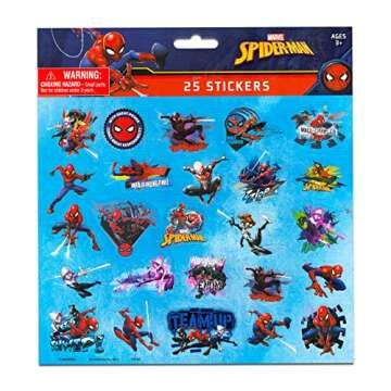 Marvel Spiderman School Supplies Set - Bundle With Spiderman Folder, Notebook, Erasers, Stickers, and More (Avengers School Supplies Bundle)