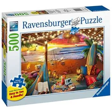 Ravensburger Cozy Cabana 500-Piece Puzzle - Family Fun