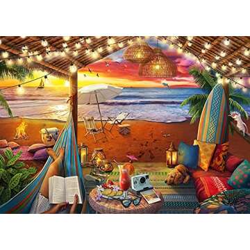 Ravensburger Cozy Cabana 500-Piece Puzzle - Family Fun