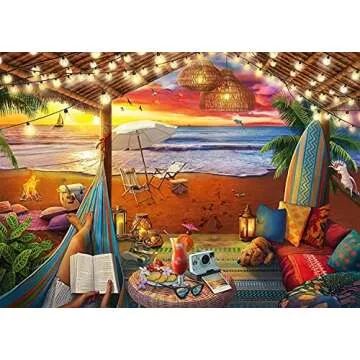 Ravensburger Cozy Cabana 500-Piece Puzzle - Family Fun
