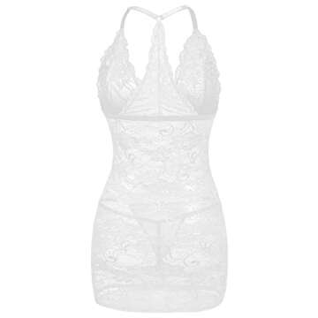 Gladiolus Lace Chemise Sexy Nightwear for Women