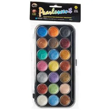 Yasutomo NPWC21 Pearlescent Watercolor Set, 21-Colors