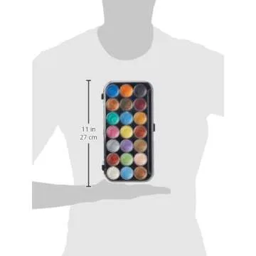 Yasutomo NPWC21 Pearlescent Watercolor Set, 21-Colors