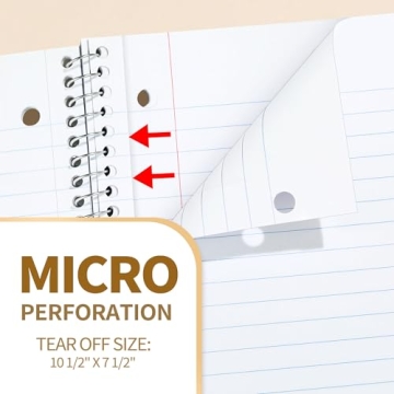 SUNEE 4-Pack Spiral Notebooks in Pastel Colors