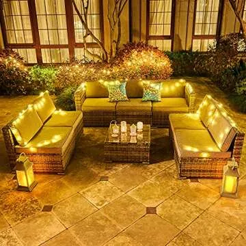 YITAHOME Durable 8 Piece Outdoor Patio Furniture Set