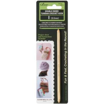 Clover Double-Ended Tunisian Crochet Hook (I/5.5 mm), Multi-Colour