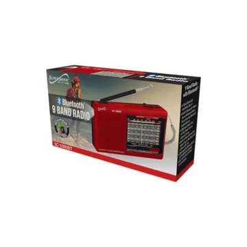 Supersonic SC-1080BT 9-Band Bluetooth Radio Portable Fun