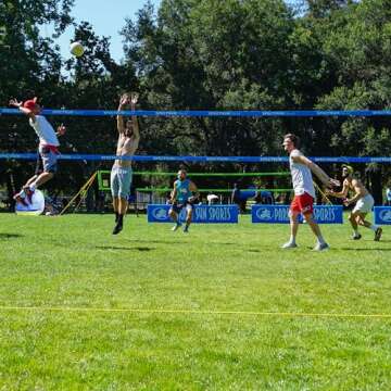 Park & Sun Sports Spectrum Classic: Portable Professional Outdoor Volleyball Net System, Blue