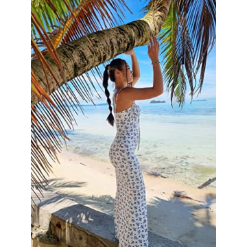 Elegant KUTUMAI Summer Floral Maxi Dress for Women