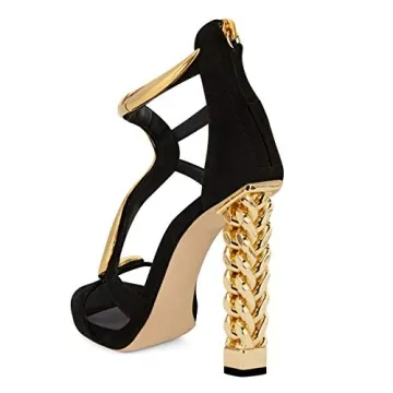 FSJ Chunky High Heels Ankle Strap Sandals for Women