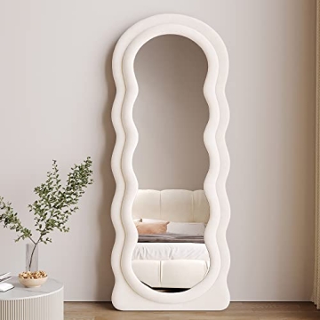 Honyee Wavy Full Length Mirror Elegant Durable Design