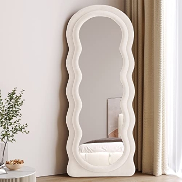 Honyee Wavy Full Length Mirror Elegant Durable Design