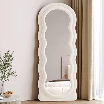 Honyee Wavy Full Length Mirror Elegant Durable Design