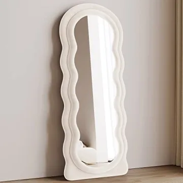 Honyee Wavy Full Length Mirror Elegant Durable Design