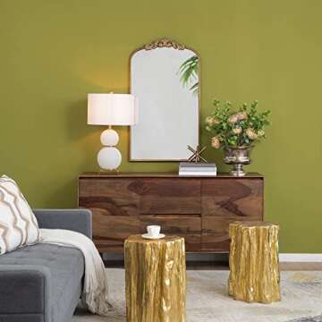 A&B Home Baroque Inspired Wall Mirror - 24" x 42" - Gold