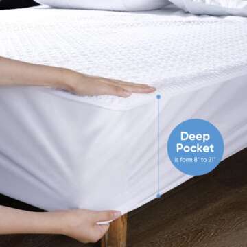 Hanherry Waterproof Mattress Protector for Comfort and Quality
