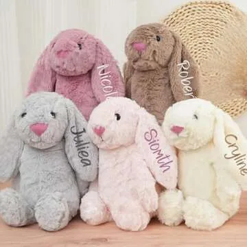 Custom Plush Bunny for Kids - Personalized Easter Gift