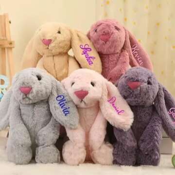 Custom Plush Bunny for Kids - Personalized Easter Gift