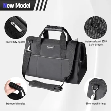 Reniteco Durable 16 Inch Tool Bag with Multi Pockets