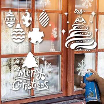 Koogel 20 Pcs Christmas Stencils for Creative Holiday Art