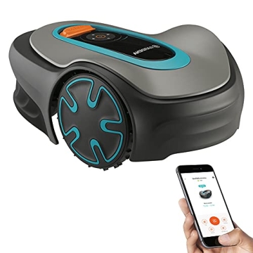 GARDENA 15202-41 SILENO Minimo - Automatic Robotic Lawn Mower, with Bluetooth app and Boundary Wire,...