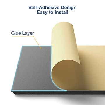 Transform Noise into Peace with 22 Self-Adhesive Acoustic Panels, 12" x 12", Designed for Optimal So...