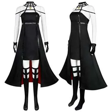 Lmetsky Yor Cosplay CostumeYor Cosplay Dress Outfit Uniform Headband Earring Accessories Women Hallo...