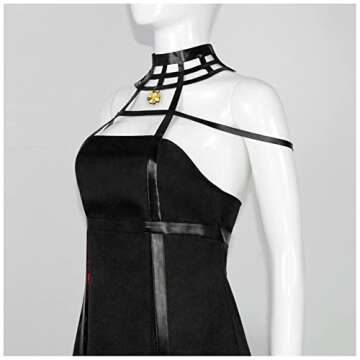 Lmetsky Yor Cosplay CostumeYor Cosplay Dress Outfit Uniform Headband Earring Accessories Women Halloween