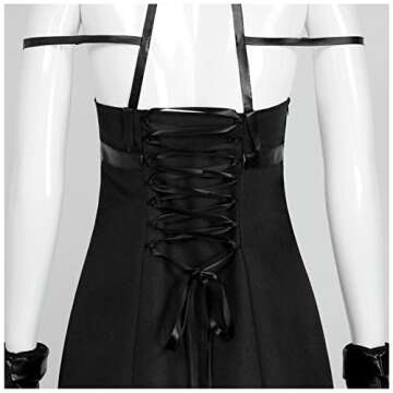 Lmetsky Yor Cosplay CostumeYor Cosplay Dress Outfit Uniform Headband Earring Accessories Women Halloween