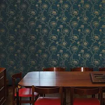 Elegant Peel and Stick Floral Wallpaper for Easy Decor