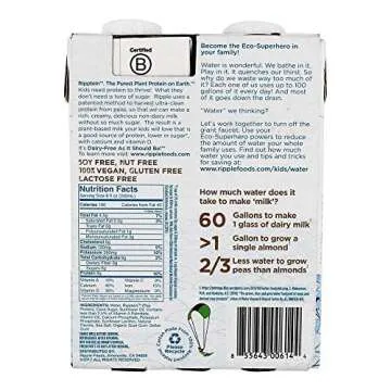 Ripple Foods PBC Milk - Aseptic, Nutritious & Creamy (Pack of 4)